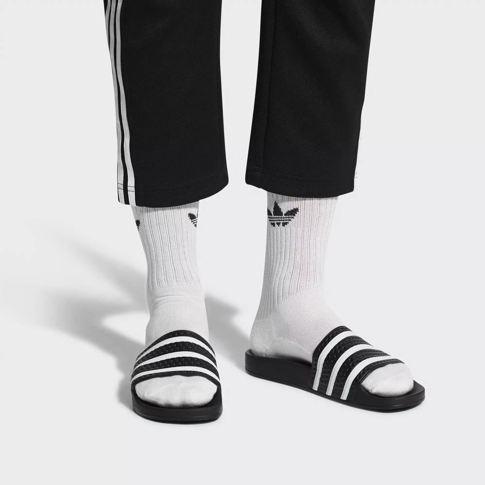 Adidas Adilette Chanclas Negros Para Hombre (MX-62192)